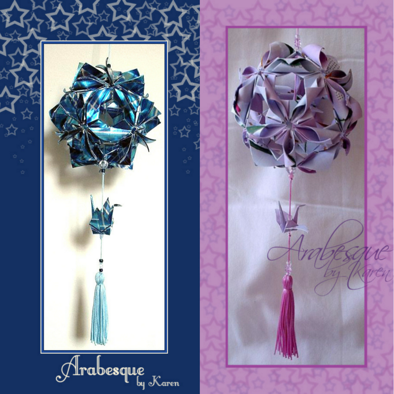 kusudama origami karen tiemy arabesque