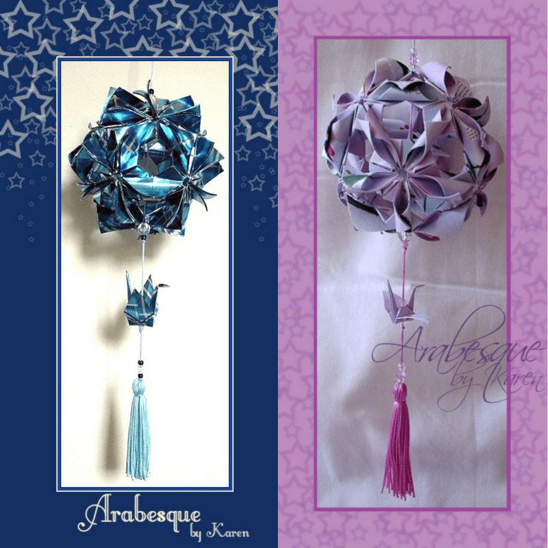 kusudama origami karen tiemy arabesque
