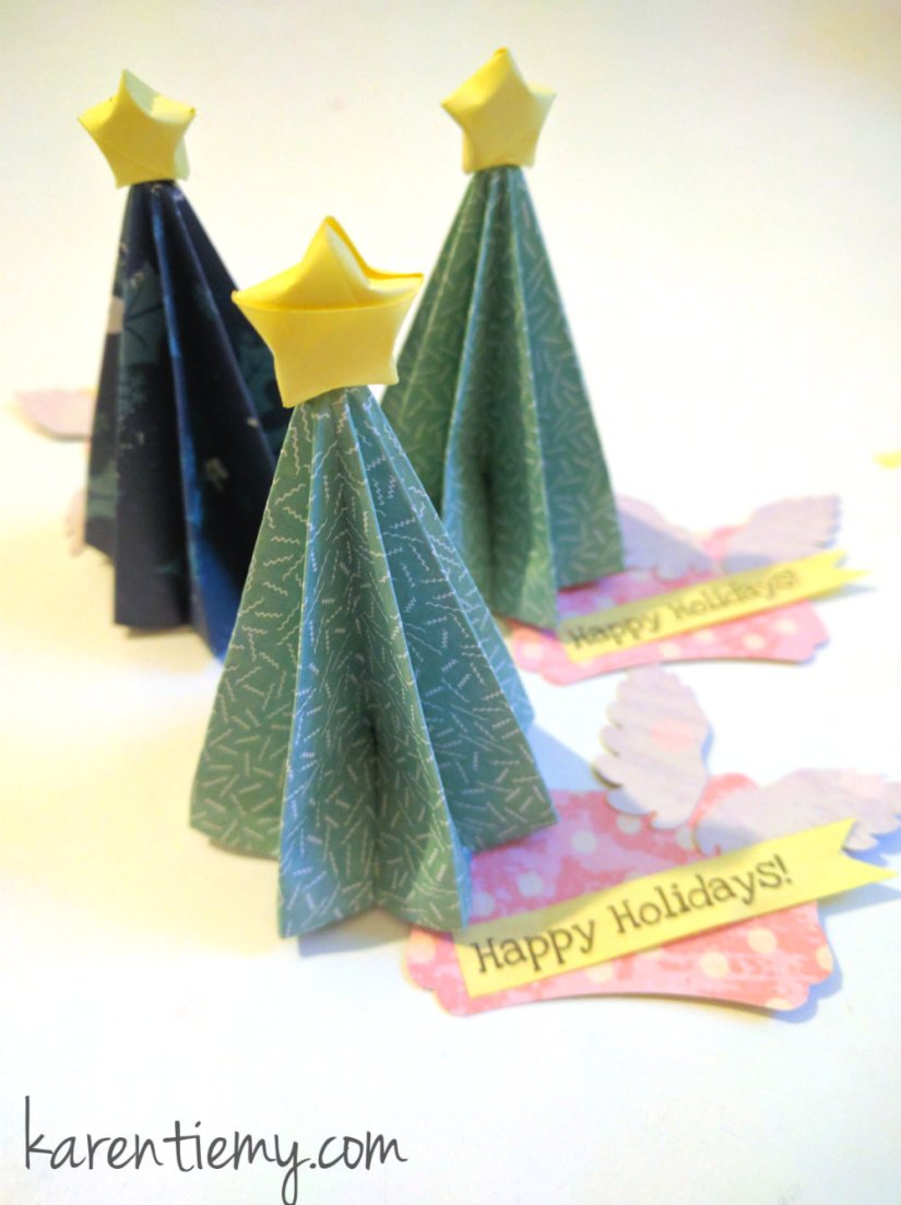 origami christmas tree 2