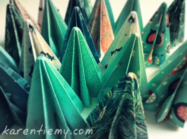 origami christmas tree 3