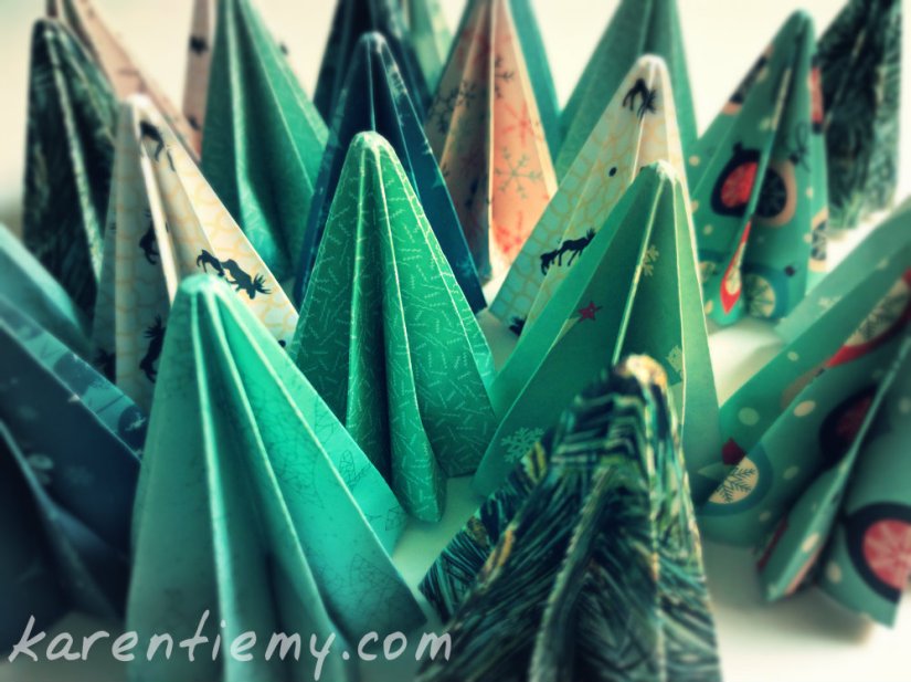 origami christmas tree 3
