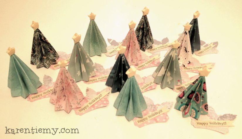 origami christmas tree
