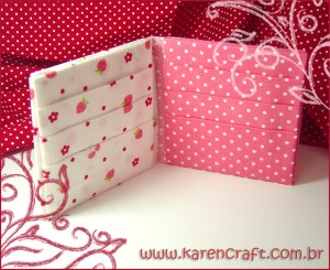 origami em tecido fabric origami DIY craft craft oriuno carteira wallet bookmark card holder porta cartao karen tiemy handmade