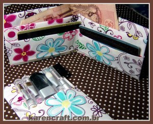 origami em tecido fabric origami DIY craft craft oriuno carteira wallet bookmark card holder porta cartao karen tiemy handmade