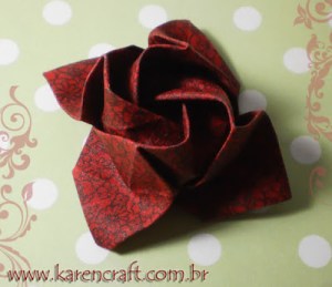 origami em tecido fabric origami DIY craft craft oriuno carteira wallet bookmark card holder porta cartao karen tiemy handmade