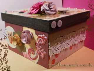vintage wooden box diy ideas scrapbooking craft shabby chic handmade project
