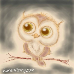 owl karen tiemy cute animal drawing kawaii illustration cartoon digital sketches 2