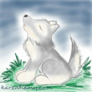 wolf karen tiemy cute animal drawing kawaii illustration cartoon digital sketches 2